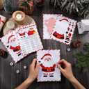 Soulchen Roll a Santa Dice Party Game for Family Set of 24 Christmas Dice Gift Exchange Game White Elephant Gift for Adults Group Party Activity Winter Holiday