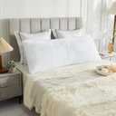 LIFEREVO Body Pillow Cover with Zipper Closure,Luxury Shaggy Ultra Soft Plush Faux Fur Pillowcase 20"x54" for Bed Couch,Microfiber Long Pillowshams for Adults Pregnant Women/Mother/Wife(White)