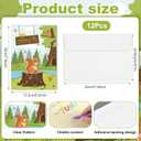 Motiskyy 12 Set Funny Adventure Camp Cards with Envelopes 7. 5 x 5. 2 Inches Summer Greeting Cards Outdoor Themed Travel Gifts for Summer Party Office Parents, Family Away at Camp