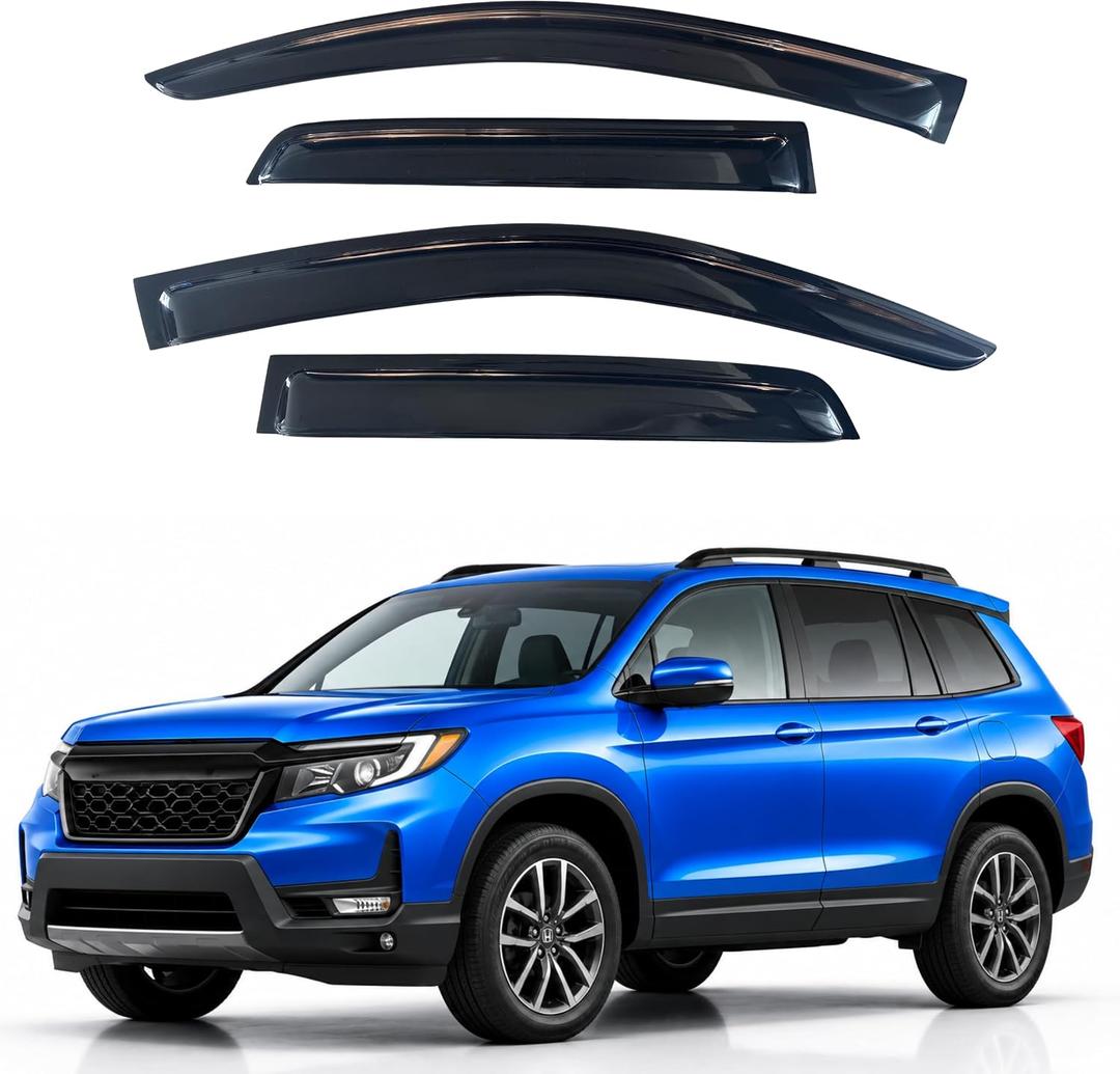 IG Window Visors Fit for 2019-2025 Honda Passport, Out-Channel Rain Guards Vent Wind Deflectors 4PC, Car Accessories for 19-25 Passport