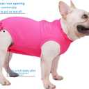 Dog Surgery Recovery Suit - After Spay, Abdominal Wounds Post Surgical Recovery, Anti Licking Breathable Dog Onesies for Small, Medium & Large Pet, Alternative Bandages Cone E-Collar, Pink, XL