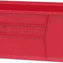 Akro-Mils 30281 Super-Size AkroBins Plastic Storage Bins, Space-Saving Stackable Bins for Garage, Classroom, Warehouse Organization, 20" L x 12" W x 8" H, Red, 3-Pack