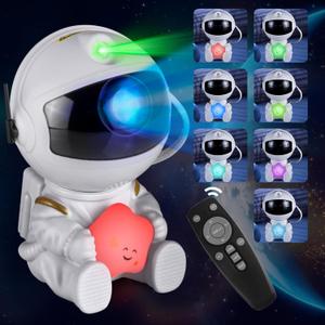 2024 Updated Astronaut Star Projector, Nebula Galaxy Projector Night Light, Remote Control and 360Rotation Magnetic Head Nebula Lamp for Bedroom/Kids Room/Ceiling/Room Decoration
