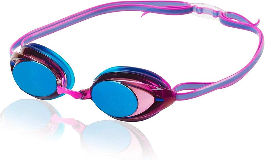 Speedo Women's Swim Goggles Mirrored Vanquisher 2.0 (Purple Dream)