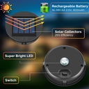 ELUTENG Solar Light Replacement Top 3Pack (Top Size 3.15 inch, Bottom Size 2.83 inch) LED Solar Lantern Light Lids Outdoor Waterproof Replacement Solar Light Tops Warm White LED