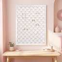 Eaasty 18"x24" Pink Bow Cork Bulletin Board White Frame for Bedroom Dorm, 23.8" x 17.9"
