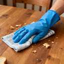 4 Pack Rubber Dishwashing Gloves for Cleaning, Reusable Household Cleaning Gloves, Waterproof Non-Slip Latex Gloves (Large)