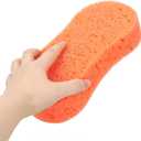Ultimate Premium 5-Pack Coral Sponge Set - Extra Soft, Non-Scratch, Foaming & Large - Perfect for Car Washing, Household Cleaning and Fightingk (Orange)