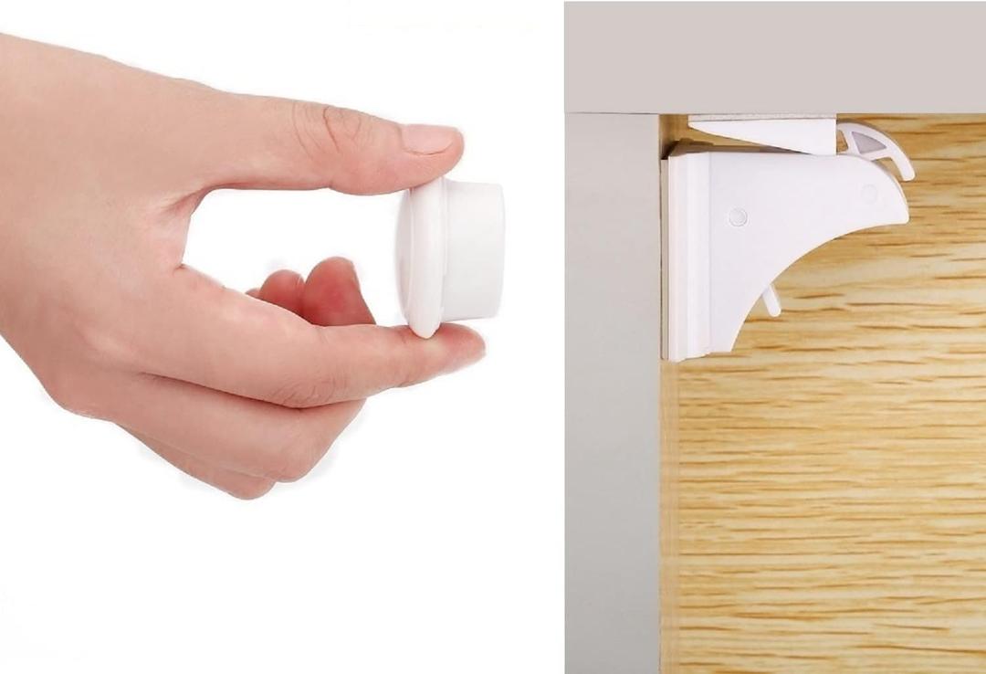 Magnetic Cabinet Locks Baby Proofing (General, Pack, 10)