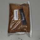 Allegra K Women's Faux Suede Leggings High Waisted Stretch Casual Faux Leather Pants for Women (Small, Brown)