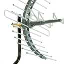 GE 29884 Pro Outdoor/Attic Mount Antenna - Long Range with Compact Design Outdoor / Attic HDTV Antenna for VHF / UHF Channels - 70 Mile Range