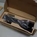 Amazon Basics Single Computer Monitor Stand with Cable Management, Height Adjustable VESA Desk Arm Mount, Fully Adjustable Tilt and Rotation, Steel, Black, Fits 13-30" Screens