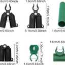 36 Pieces Adjustable Plant Trellis Connector Clip Plastic Plant Connector Stakes Garden Plastic Connector Connecting Joint Buckle Clip 16mm