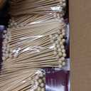 Ball End Bamboo Picks 6 Inch, 2400-Count Bulk Case, 24 Packs x 100, Decorative Appetizer Picks and Cocktail Skewers for Sliders, Sandwiches, Charcuterie and Catering