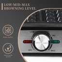 UVFAST Waffles Maker Waffle Iron, 4 Belgian Square Waffle Maker, Belgian Waffle Maker Thick with Non-stick Plate, Breakfast Waffle Machine Make Waffle in Minutes, 3 Browning Level, 1200W