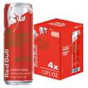 Red Bull Red Edition Energy Drink, Watermelon, with 114mg Caffeine plus Taurine & B Vitamins, 12 Fl Oz, Pack of 4 Cans