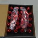 M12X1.5 Spiked Nuts for Rims Aluminum Extended Tuner Lug Nuts 20PCS 60MM (Red)
