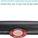 Munchkin Brica Sun Safety Car Window Shade with Heat Alert, Helps Block UVA/UVB Rays, 2 Pack, Black