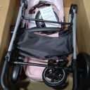 Lortsybab 2 in 1 Baby Stroller, Newborn Infant Toddler Convertible Pram Stroller for 0-36 Months Old Babies (Pink)