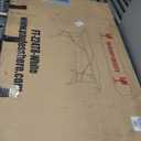 BestOffice 8FT Picnic Table Folding Table Camping Table Plastic Table Fold Up Table Lock for Party Event,White