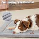Made4Pets Dog Crate Pad Bed for Medium Large Dogs, Washable & Reversible, Anti-Slip Kennel Mat for Cozy Sleeping, Soft Fluffy Dog Bed for Indoor & Outdoor Use, 35"x23", Gray