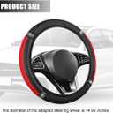 2 x Zpana Bling Car Steering Wheel Cover, Crystal Rhinestones Elastic Stretch Vehicle Steering Wheel Protecter for Women Girl, Automotive Interior Accessories, Universal for SUV Sedan Truck (Red)