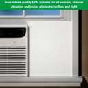 Window Air Conditioner,Side Insulated Foam Panel, Summer/Winter Heat and Draft Insulating,Simple Set Panels Window Seal Thickness 0.75in