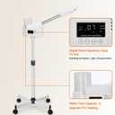 Professional Facial Steamer, Face Steamer Upgrade PTC Heating, Esthetician Steamer Hot Mist Facial Steamer for Salon Spa Beauty (White)