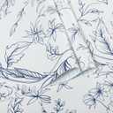 HeloHo Peel and Stick Wallpaper 17.3 X 196.8 Blue White Floral Wall Paper Self Adhesive Removable Waterproof Contact Paper for Living Room Bedroom Decor