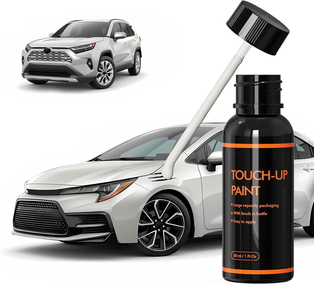 070 Blizzard Pearl Touch Up Paint for Car, DIY Car Paint Scratch Repair Kit, Automotive Paints, Quick & Easy Fix Scratch Repair Compatible with Toyota Camry/Corolla/RAV4/Highlander/Venza/Sienn
