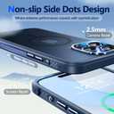 Mist-Armor Designed for iPhone 15 Pro Max Case, [Fit for Mag Safe] [Non-Slip Edge] Military Grade Protective Bumper Silicone Matte Phone Case Cover for iPhone 15 Promax 6.7" Men Women, Blue