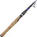 EOW XPEDITE PRO Portable Telescopic Casting and Spinning Fishing Rods, 24T Carbon Blanks & Solid Carbon Tip, Cork Handle, Travel Rod, Short Collapsible Rods