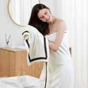 XIQ 40x80 Inches Bath Sheets Extra Large Bath Towels Set Super Soft Quick Dry Luxury Microfiber Shower Towels for Bathroom White,1PCS