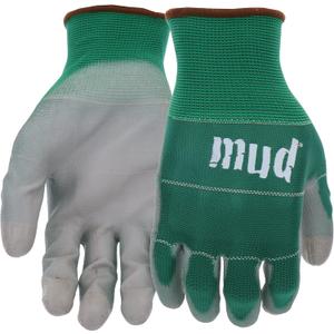 MUD Smart, Polyurethane Coating, Abrasion Resistance, Breathable, Touchscreen Compatible, Cucumber, Large (028C/L)