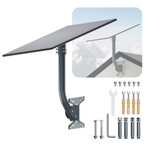 for Starlink Gen 3 Roof Mount, Metal Alloy Starlink Standard V3/4/4X Mounting Kit with Starlink Gen 3 Pipe Adapter, Angle Adjustable (Curved)