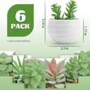 Der Rose Set of 6 Succulents Plants Artificial in Pots Small Fake Plants for Bedroom Aesthetic Living Room Shelf Bathroom Decor Office Desk Accessories