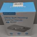 Electric Hand Warmer, Soft Flannel Heated Gloves, Hand Warmer Pouch, Heating Pad for Hands Pain Relief Fingers Arthritis for Women Men Elder Xmas Gifts, Auto Off & 3 Levels, Grey