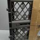 MYPET North States Paws Portable Pet Gate: 26-40" Wide. Pressure Mount. No Tools Needed. Made in USA, 23" Tall, Expandable, Durable Dog Gates for Doorways, Fieldstone Gray