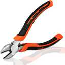 6" Diagonal Cutting Pliers, Heavy Duty Side Cutters, Wire Cutters For Electrical Appliance Repair, Cable, Electronic Production, Industrial Work, Fine Cutting, Model Making Comfort Grip