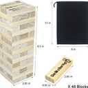 Tower Stack Couples Games Date Night Wooden Naughty Fun Stacking Blocks for Adults Dating Bedroom Games Toys for Couples Date Night Activities (48 Pcs)