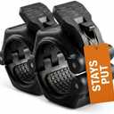 EXURA Barbell Clamp No Slip Pad for 2-Inch Olympic Weight Plates - Heavy-Duty Barbell Clamps with Quick-Release Lever, Non-Slip Grip & Durable ABS/Nylon Construction for Safe Lifting in Home Gyms