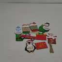 10 Pcs Christmas Wooden Gift Card Holders Money Holders Snowman Santa Card Sleeves Decor for Christmas Tree Ornament Winter Holiday Gift Tags,Cards Not Included