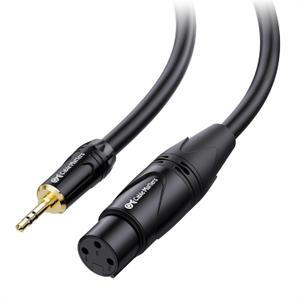 Cable Matters Unbalanced 3.5mm to XLR Cable - 10ft, Male to Female, 1/8 Inch to XLR Cable