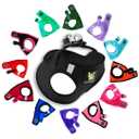 EcoBark Step in Dog Harness - Eco-Friendly Teacup Dog Harnesses for XXS, XS, and Small Dogs - Reflective and Adjustable Mini Body Halter Vest -Tiny Soft Mesh Toy Breed Harness (XXXS, Black)