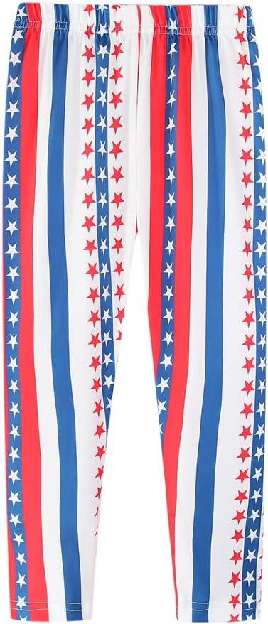 Mud Kingdom Little Big Girls Leggings Cute Printing Polyester Stretchy Fashion Spring Summer, Size: 14