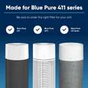 Blueair Blue Pure 411 Series AllergenBlock Filter, Genuine Replacement, Blue Pure 411 Auto Series AllergenBlock Filter Fits 411, 411+ and 411Auto