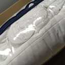 Serta Memory Flex Soft Queen Mattress Topper, 2" Pillow Top Mattress Pad, Cushioning Stain Resistant Mattress Protector with 15" Pocket for Secure Fit, Machine Washable, White