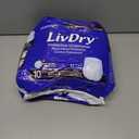 LivDry 3XL Overnight Adult Diapers for Women and Men, XXXL Incontinence Underwear, 72-92" Waist, Disposable Pull-On Briefs, XXX-Large, 10 Count