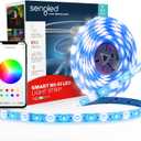 Sengled Smart LED Strip Lights, 16.4ft Wi-Fi LED Lights Work with Google Home, 16 Million Colors, RGB, Music Sync, Adjustable Length, 25,000 Hours Life, Multi-Mode Support for Game, Movie