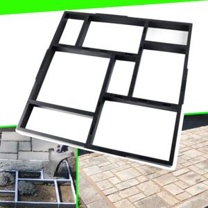 CJGQ 20"x20"x1.8" Plus Size Walk Maker Reusable Concrete Path Maker Molds Stepping Stone Paver Lawn Patio Yard Garden DIY Walkway Pavement Paving Moulds (8-Grid) (1PACK)